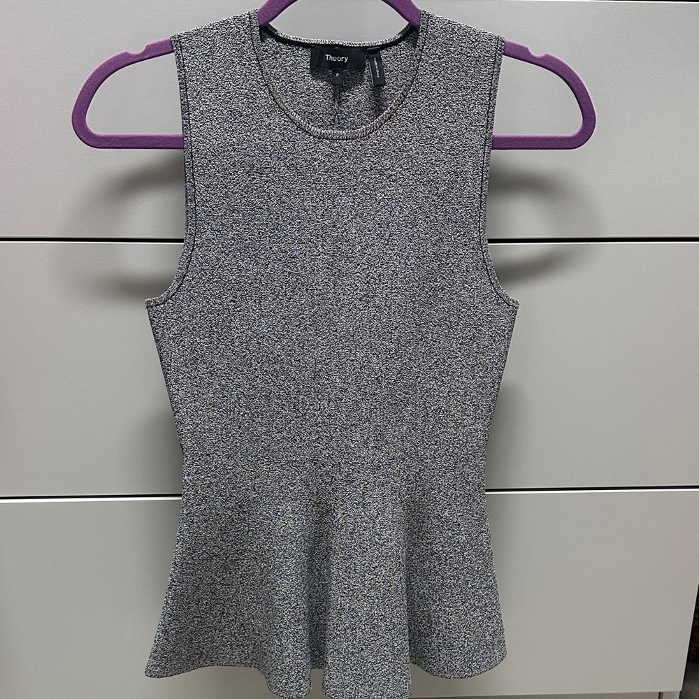 Theory petite peplum Top